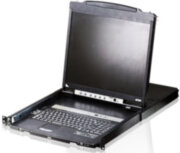 8-портовый KVM-пеКонсоль управления, LCD 19"(1280x1024), лат./рус. клав., 8-портовый KVM-переключатель,  +1 remote user(SPHD18(Male)),2хUSB(Тип а Female),  KVM-порты: SPHD15(Female), каскадирование. ATEN CL5808NR 8-портовый KVM-пеКонсоль управления, LCD 19"(1280x1024), лат./рус. клав., 8-портовый KVM-переключатель,  +1 remote user(SPHD18(Male)),2хUSB(Тип а Female),  KVM-порты: SPHD15(Female), каскадирование. ATEN CL5808NR