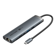 Мультифункциональный хаб Vention USB-C 9 в 1, шт. Vention TGVHB Мультифункциональный хаб Vention USB-C 9 в 1, шт. Vention TGVHB