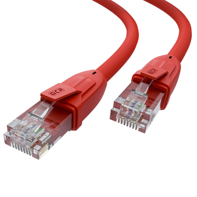 GCR Патч-корд прямой 2.0m UTP кат.6, красный, 24 AWG, ethernet high speed, RJ45, T568B, GCR-52389 Greenconnect GCR-52389