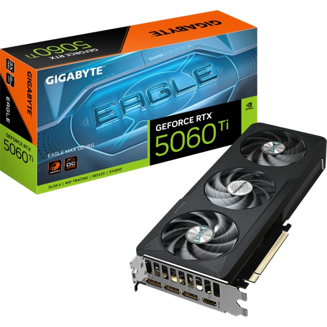 Видеокарта GIGABYTE GeForce RTX 5060 Ti EAGLE MAX OC (GV-N506TEAGLEMAX OC-16GD) Видеокарта GIGABYTE GeForce RTX 5060 Ti EAGLE MAX OC (GV-N506TEAGLEMAX OC-16GD)