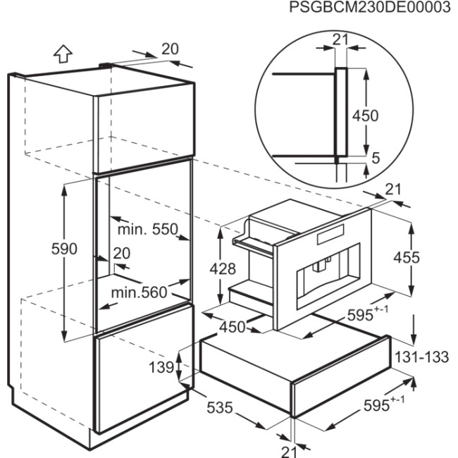 Встраиваемая кофемашина ELECTROLUX Electrolux KBC85X