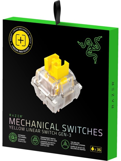 Набор свитчей для клавиатуры Razer Mechanical Switches Pack - Yellow Linear Switch Razer RC21-02040100-R3M1 Набор свитчей для клавиатуры Razer Mechanical Switches Pack - Yellow Linear Switch Razer RC21-02040100-R3M1