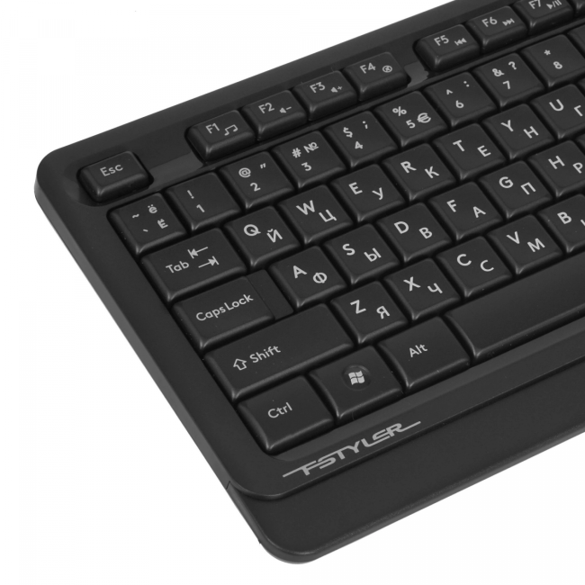 Клавиатура + мышь A4Tech Fstyler FG1012 клав:черный/серый мышь:черный USB беспроводная Multimedia (F A4Tech FG1012 BLACK Клавиатура + мышь A4Tech Fstyler FG1012 клав:черный/серый мышь:черный USB беспроводная Multimedia (F A4Tech FG1012 BLACK
