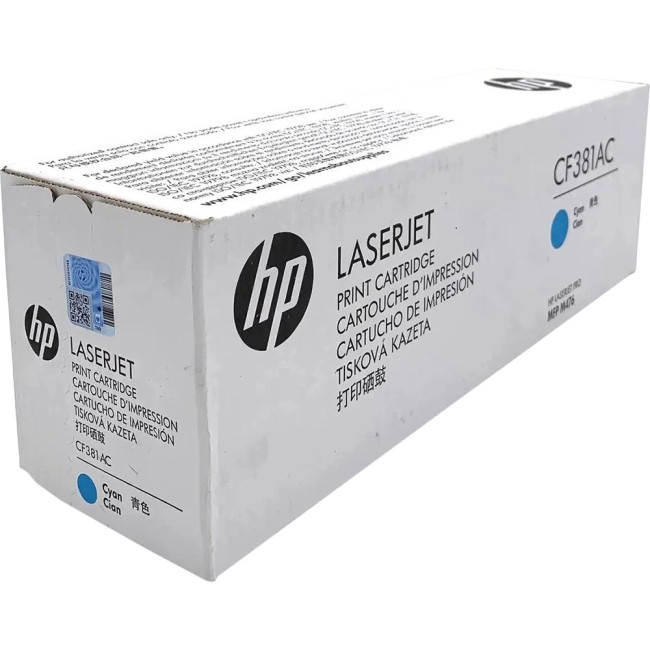 Тонер-картридж HP 312A Cyan LaserJet Contract Toner Cartridge (CF381AC)