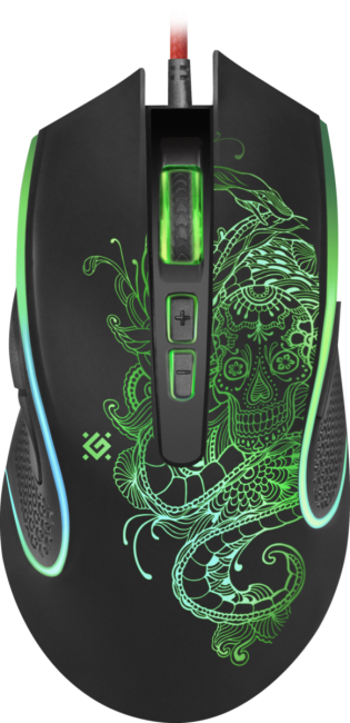 Defender Проводная игровая мышь Venom GM-640L оптика,8кнопок,3200dpi Defender Venom GM-640L
