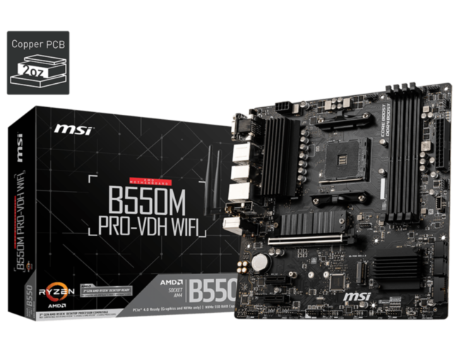 Материнская плата MSI B550M PRO-VDH WIFI Материнская плата MSI B550M PRO-VDH WIFI