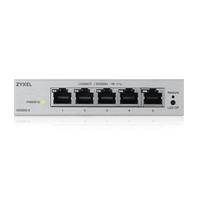 Коммутатор ZYXEL GS1200-5V3-EU0101F Коммутатор ZYXEL GS1200-5V3-EU0101F