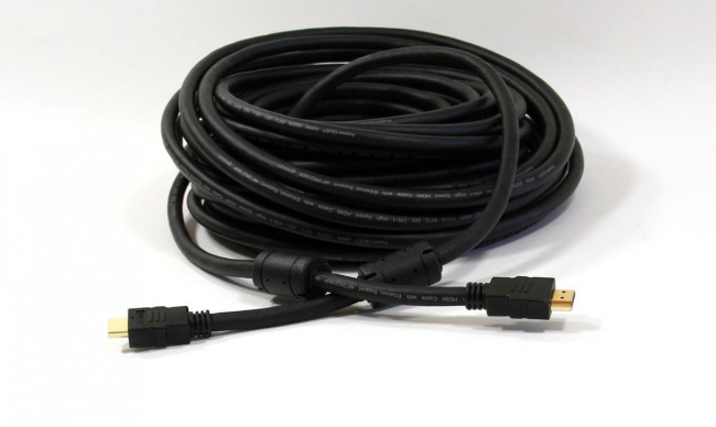 Кабель HDMI 19M/M ver 2.0, 20М, 2 фильтра  Aopen <ACG711D-20M> AOpen HDMI (m) - HDMI (m) 20м