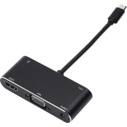 Переходник 0.1 m Type-C(m) => HDMI+VGA+USB ATcom AT2810 Переходник 0.1 m Type-C(m) => HDMI+VGA+USB ATcom AT2810
