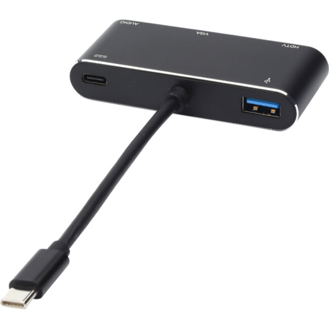 Переходник 0.1 m Type-C(m) => HDMI+VGA+USB ATcom AT2810 Переходник 0.1 m Type-C(m) => HDMI+VGA+USB ATcom AT2810