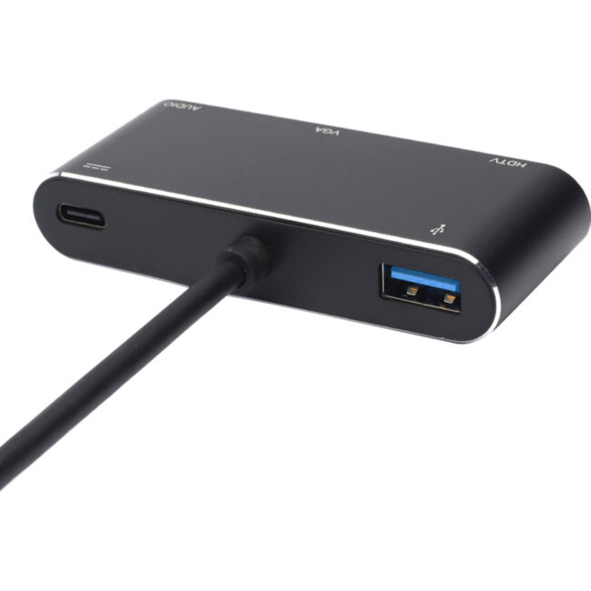 Переходник 0.1 m Type-C(m) => HDMI+VGA+USB ATcom AT2810 Переходник 0.1 m Type-C(m) => HDMI+VGA+USB ATcom AT2810