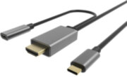 Кабель-адаптер USB 3.1 Type-Cm --> HDMI A(m) 4K@60Hz, 1.8m , PD, Alum Shell,VCOM <CU423MCPD-1.8M> VCOM USB 3.2 Type-C (m) - HDMI (m),USB 3.2 Type-C (m)