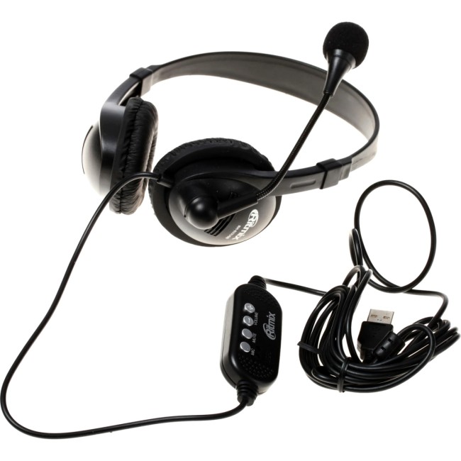 Гарнитура RITMIX RH-533USB Чёрный Гарнитура RITMIX RH-533USB Чёрный