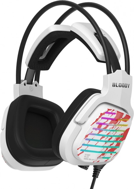 Наушники с микрофоном A4Tech G565 ENERGY WHITE Наушники с микрофоном A4Tech G565 ENERGY WHITE