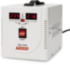Стабилизатор POWERMAN AVS 1500D, ступенчатый регулятор, цифровые индикаторы уровней напряжения, 1500ВА, 140-260В, максимальный входной ток 10А, 2 евророзетки, IP-20, напольный,  200мм х 160мм х 190мм, 4 кг. POWERMAN AVS 1500D