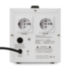 Стабилизатор POWERMAN AVS 1500D, ступенчатый регулятор, цифровые индикаторы уровней напряжения, 1500ВА, 140-260В, максимальный входной ток 10А, 2 евророзетки, IP-20, напольный,  200мм х 160мм х 190мм, 4 кг. POWERMAN AVS 1500D