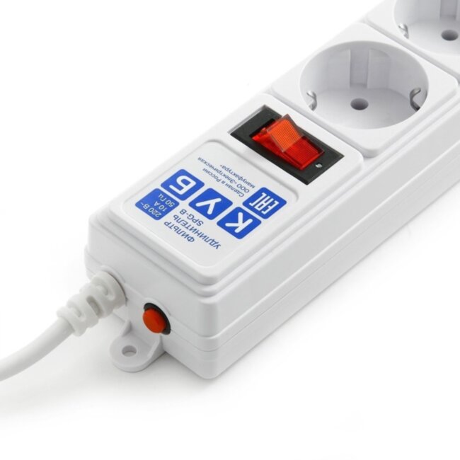 Фильтр-удлинитель Power Cube B 3.0 м 5 розеток (белый) 10А/2,2кВт Power Cube B (3 м, 5 розеток)