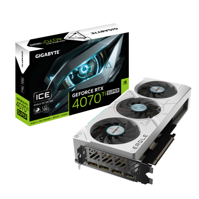 Видеокарта Gigabyte GV-N407TSEAGLE OC ICE-16GD Видеокарта Gigabyte GV-N407TSEAGLE OC ICE-16GD