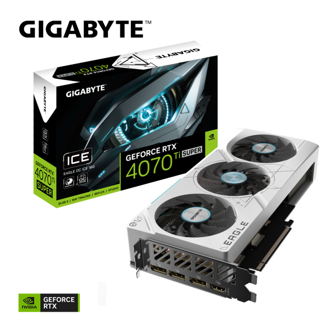 Видеокарта Gigabyte GV-N407TSEAGLE OC ICE-16GD Видеокарта Gigabyte GV-N407TSEAGLE OC ICE-16GD