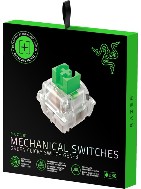 Набор свитчей для клавиатуры Razer Mechanical Switches Pack - Green Clicky Switch Razer RC21-02040200-R3M1