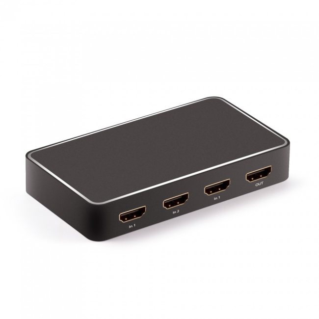 Greenconnect Переключатель HDMI V2.0+USB Charge 3 к 1 серия Greenline Greenconnect Переключатель Greenline HDMI V2.0 +USB Charge 5 к 1