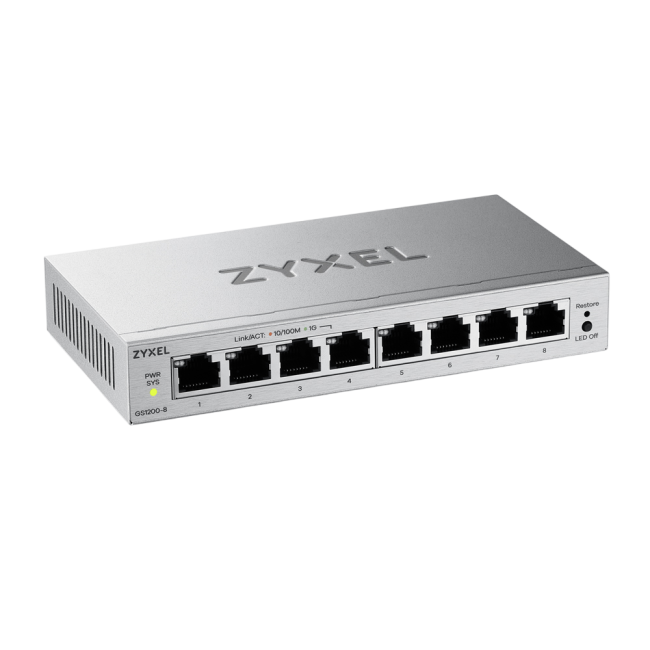 Коммутатор ZYXEL GS1200-8V3-EU0101F Коммутатор ZYXEL GS1200-8V3-EU0101F