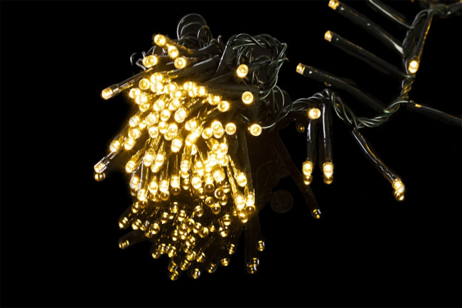 Гирлянда Гирлянда 250LED 220V, 8 режимов, 5 м, нить, мягкий белый