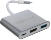 Кабель-концентратор USB3.1 TypeCm -->HDMI+USB3.0 +PD charging 4K@30Hz, Telecom<TUC010> Telecom TUC010 Кабель-концентратор USB3.1 TypeCm -->HDMI+USB3.0 +PD charging 4K@30Hz, Telecom<TUC010> Telecom TUC010