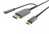 Кабель-адаптер USB 3.1 Type-Cm --> DP(m) 4K@60Hz, 1.8m , PD,Aluminium Shell, VCOM <CU422MCPD-1.8M> VCOM USB 3.2 Type-C (m) - DisplayPort (m)