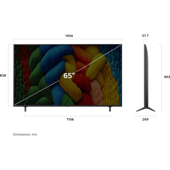 Телевизор ЖК 65'' LG LG 65NANO80A6B.ARUG