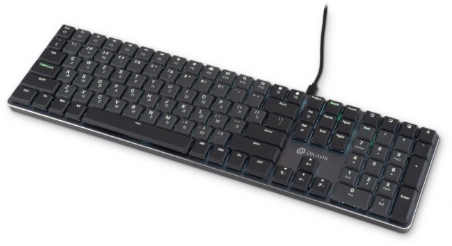 Клавиатура Oklick K953X механическая черный/серый USB Multimedia LED (1901086) Oklick 1901086 Клавиатура Oklick K953X механическая черный/серый USB Multimedia LED (1901086) Oklick 1901086