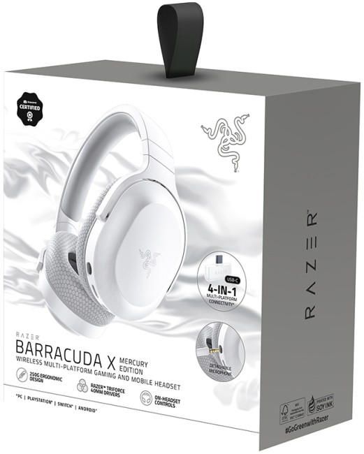 Гарнитура Razer Barracuda X Headset 2022 Mercury White Razer RZ04-04430200-R3M1
