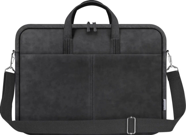 Defender Сумка для ноутбука Solid 15.6" PU кожа, черный, карман Defender 26091