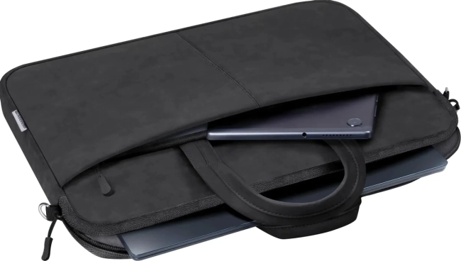 Defender Сумка для ноутбука Solid 15.6" PU кожа, черный, карман Defender 26091