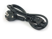 GCR Кабель питания для ноутбука 1.0m, Евровилка угловая - С5, черный, 3*0,5mm, GCR-54406 Greenconnect GCR-54406