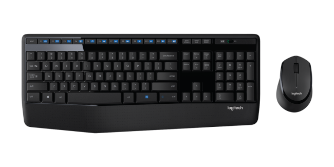 Комплект (клавиатура + мышь) Logitech Wireless Desktop MK345 Combo Black Retail