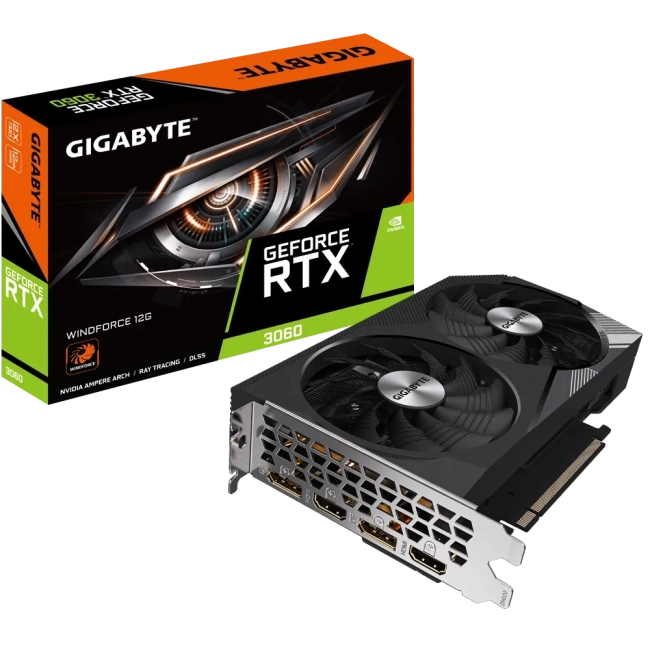 Видеокарта GIGABYTE GV-N3060WF2-12GD Видеокарта GIGABYTE GV-N3060WF2-12GD
