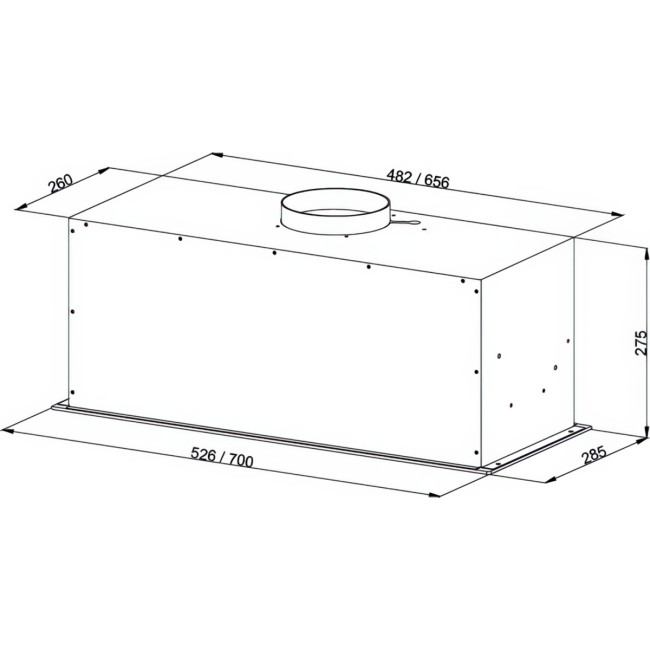 Встраиваемая вытяжка Kuppersberg Kuppersberg BIM 600 White