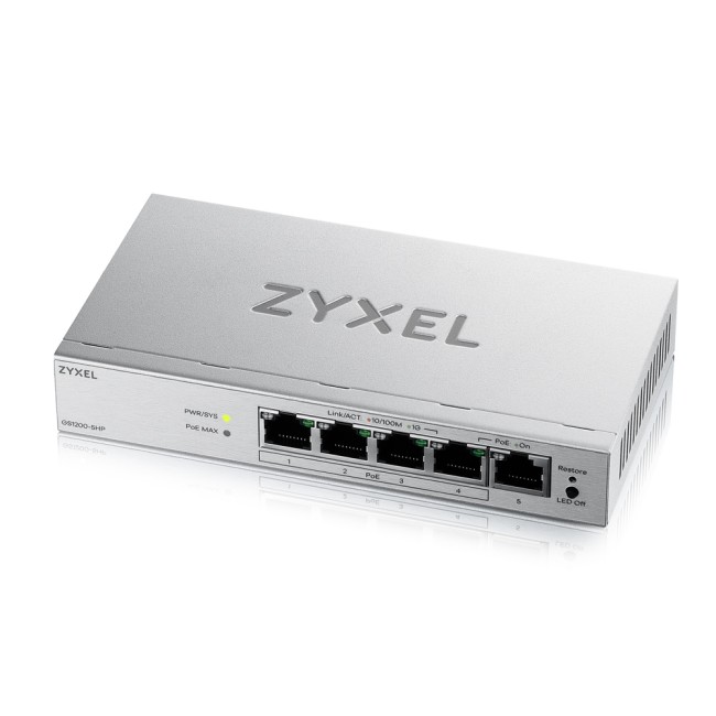 Коммутатор ZYXEL GS1200-5HPV3-EU0101F Коммутатор ZYXEL GS1200-5HPV3-EU0101F