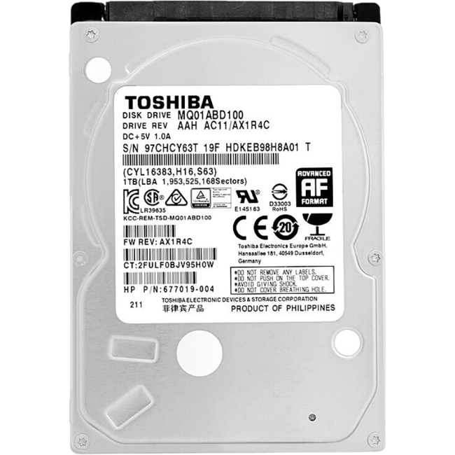 Жесткий диск Toshiba 1Tb (MQ01ABD100) Жесткий диск Toshiba 1Tb (MQ01ABD100)