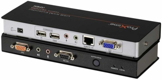 Удлинитель консоли (клав./мышь USB+мон.+аудио+RS232) на 200м ATEN CE770 Удлинитель консоли (клав./мышь USB+мон.+аудио+RS232) на 200м ATEN CE770