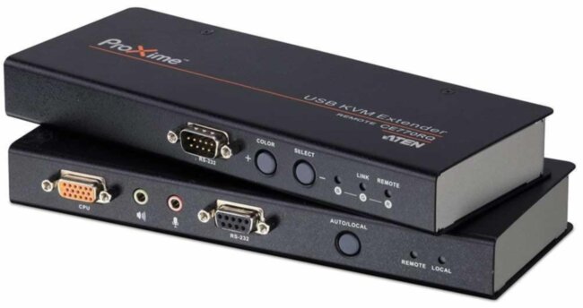 Удлинитель консоли (клав./мышь USB+мон.+аудио+RS232) на 200м ATEN CE770 Удлинитель консоли (клав./мышь USB+мон.+аудио+RS232) на 200м ATEN CE770