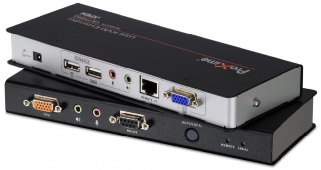 Удлинитель консоли (клав./мышь USB+мон.+аудио+RS232) на 200м ATEN CE770 Удлинитель консоли (клав./мышь USB+мон.+аудио+RS232) на 200м ATEN CE770