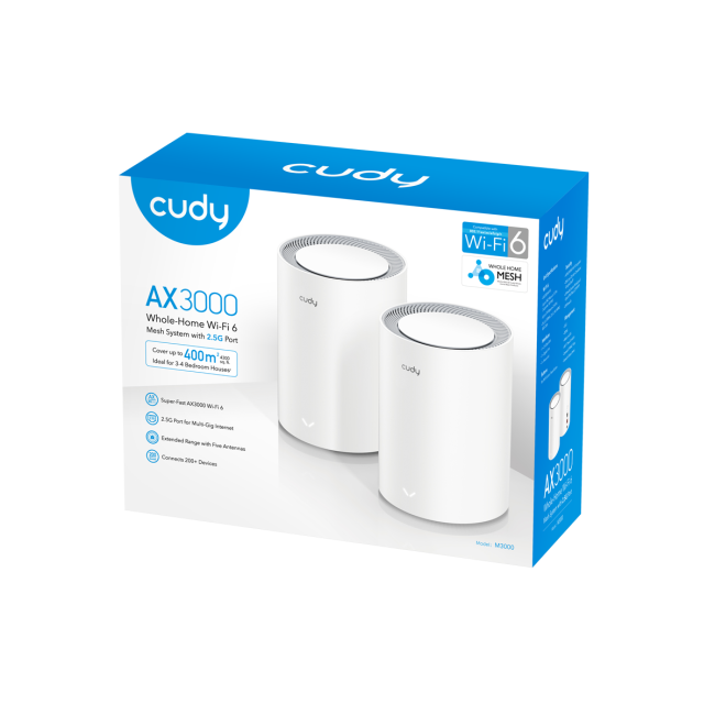 Wi-Fi Mesh-система Cudy M1800(2-Pack) Wi-Fi Mesh-система Cudy M1800(2-Pack)