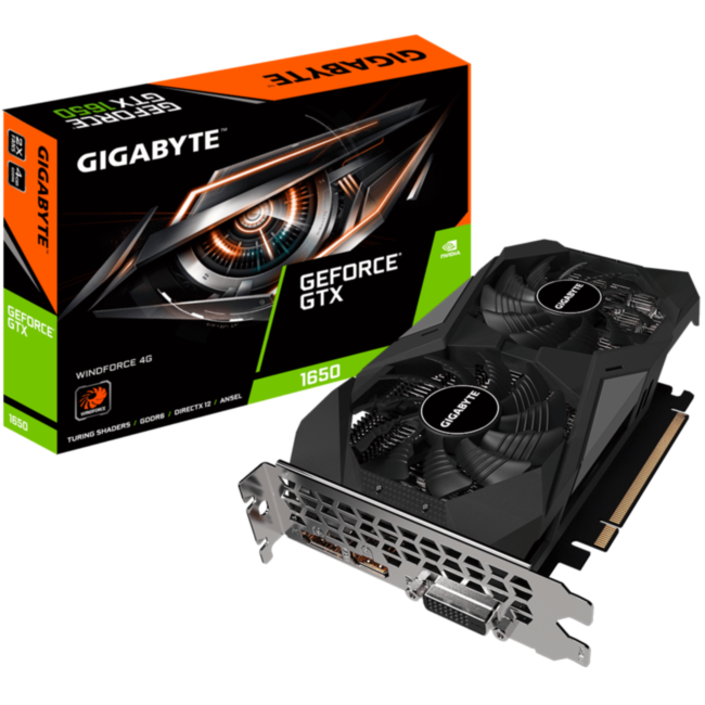Видеокарта Gigabyte GeForce GTX 1650 D6 WINDFORCE 4G Видеокарта Gigabyte GeForce GTX 1650 D6 WINDFORCE 4G