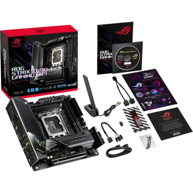 Материнская плата ASUS ROG STRIX Z690-I GAMING WIFI (90MB1910-M0EAY0) Материнская плата ASUS ROG STRIX Z690-I GAMING WIFI (90MB1910-M0EAY0)