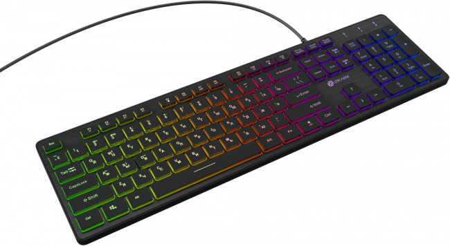 Клавиатура Oklick 550ML черный USB slim Multimedia LED (1061617) Oklick 1061617 Клавиатура Oklick 550ML черный USB slim Multimedia LED (1061617) Oklick 1061617