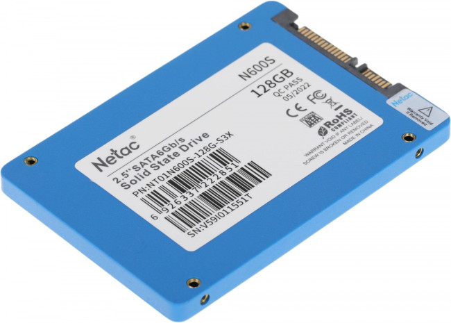 Накопитель SSD Netac NT01N600S-128G-S3X Накопитель SSD Netac NT01N600S-128G-S3X