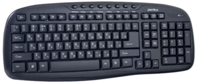 Perfeo клавиатура беспров. "ELLIPSE" Multimedia, USB, чёрная Perfeo "ELLIPSE" PF_5192