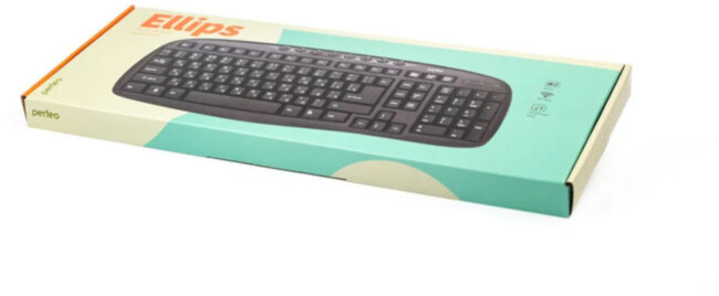 Perfeo клавиатура беспров. "ELLIPSE" Multimedia, USB, чёрная Perfeo "ELLIPSE" PF_5192